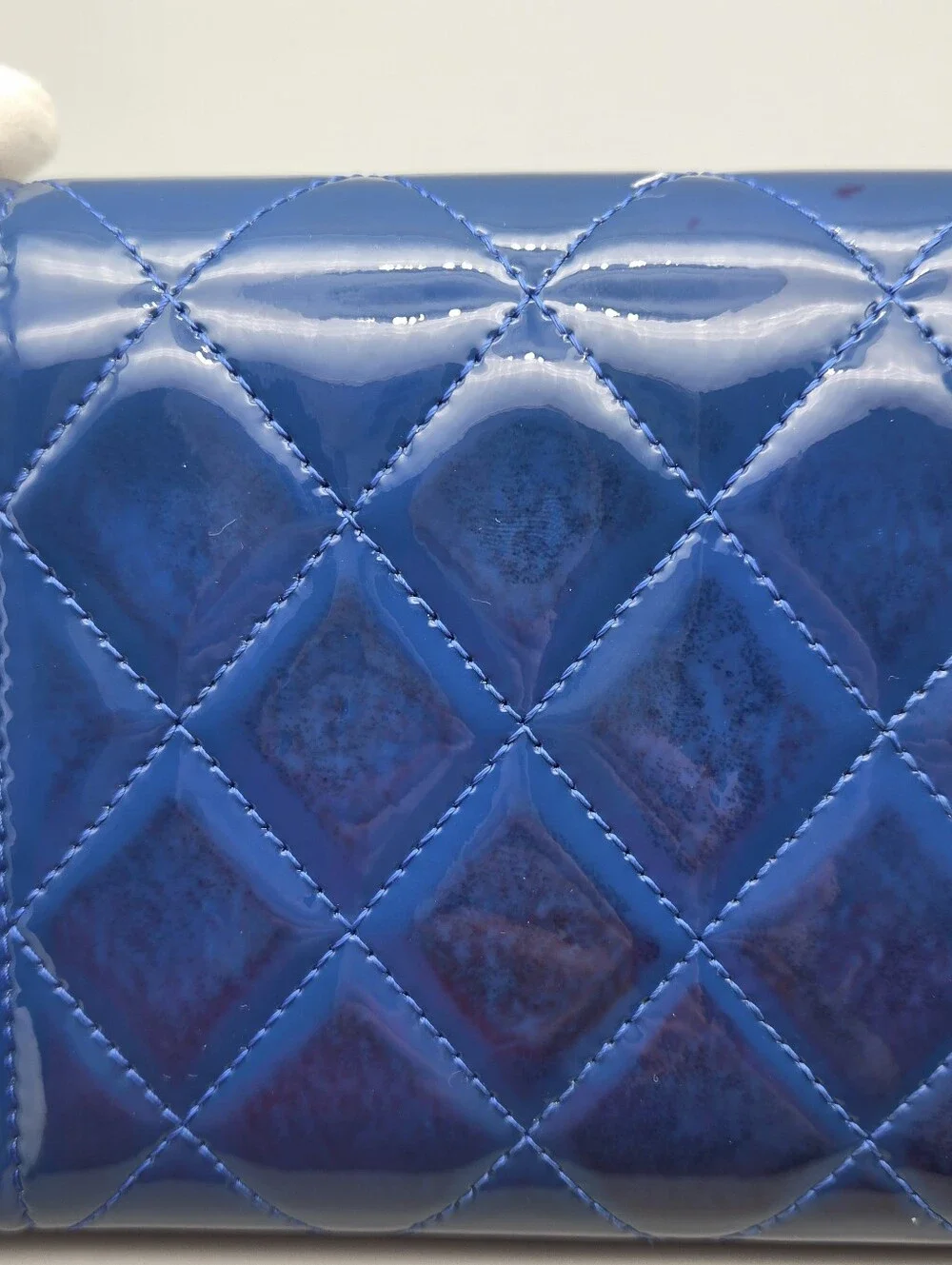 💙CHANEL Authentic Boy Blue Quilted Clutch/Wallet💙